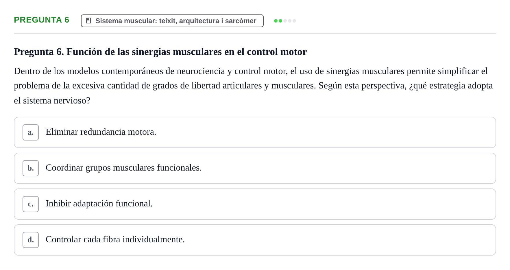 Enunciado: Pregunta 6