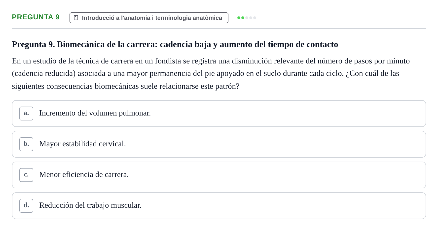 Enunciado: Pregunta 9