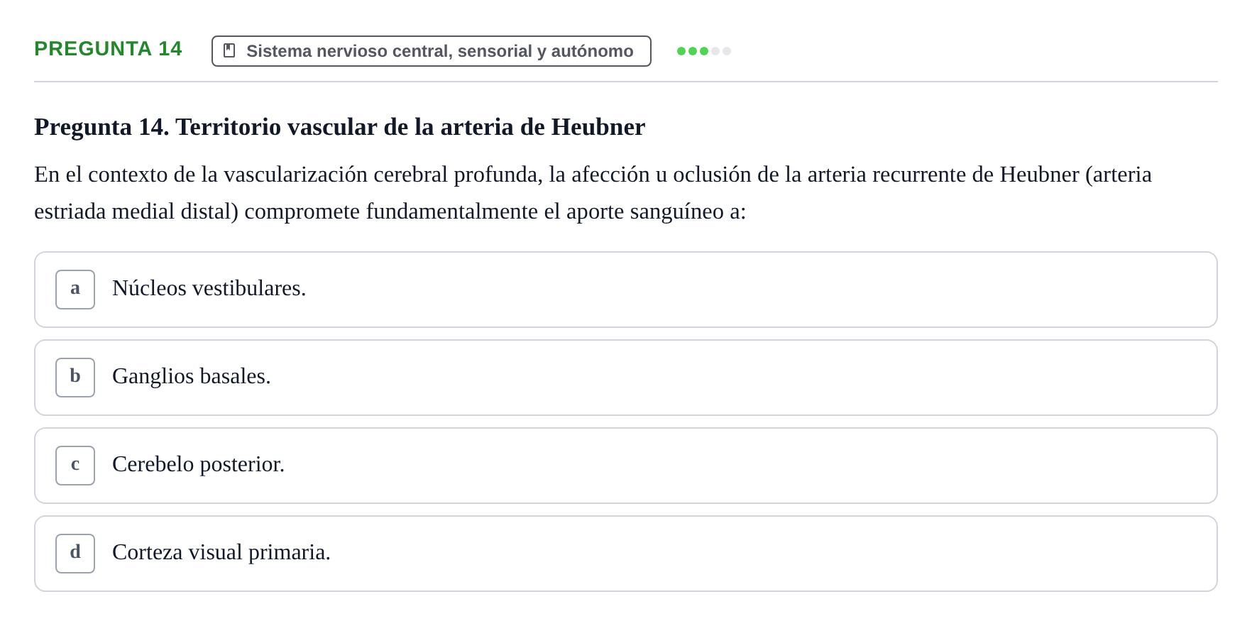 Enunciado: Pregunta 14