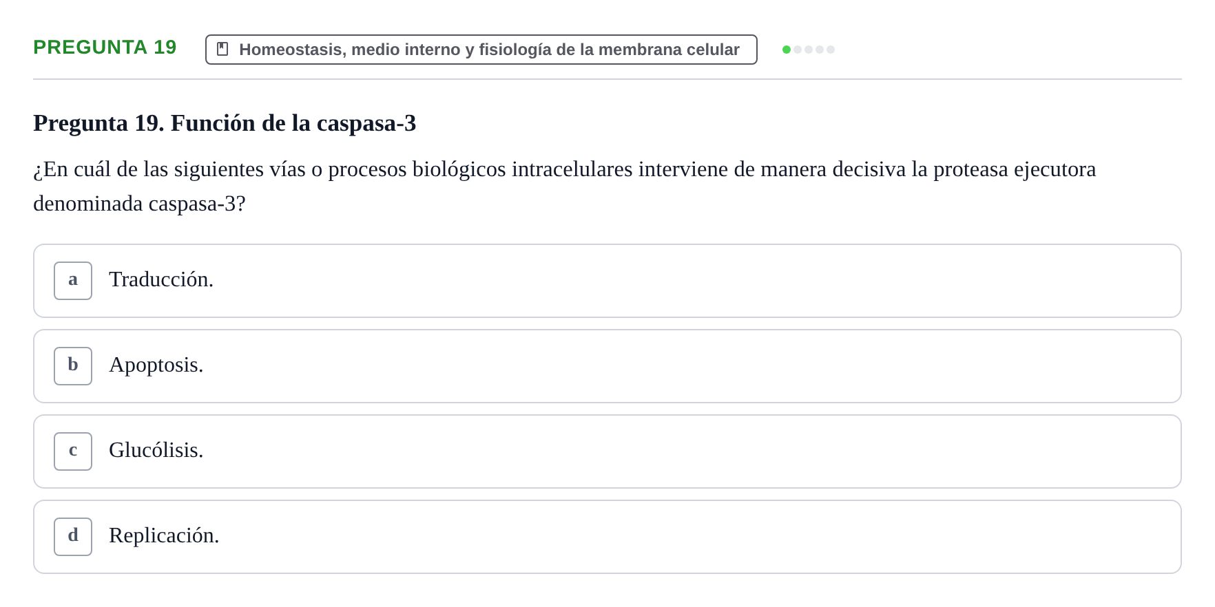 Enunciado: Pregunta 19