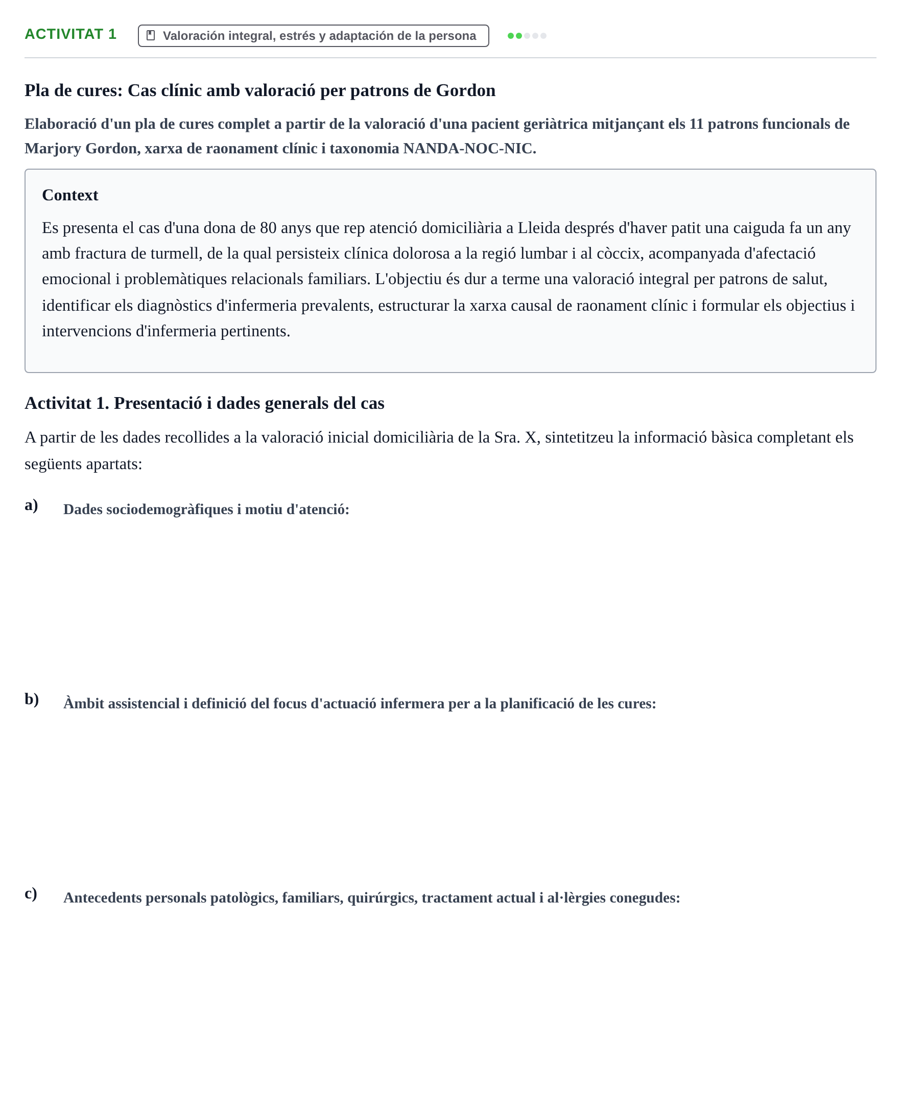 Enunciado: Activitat 1