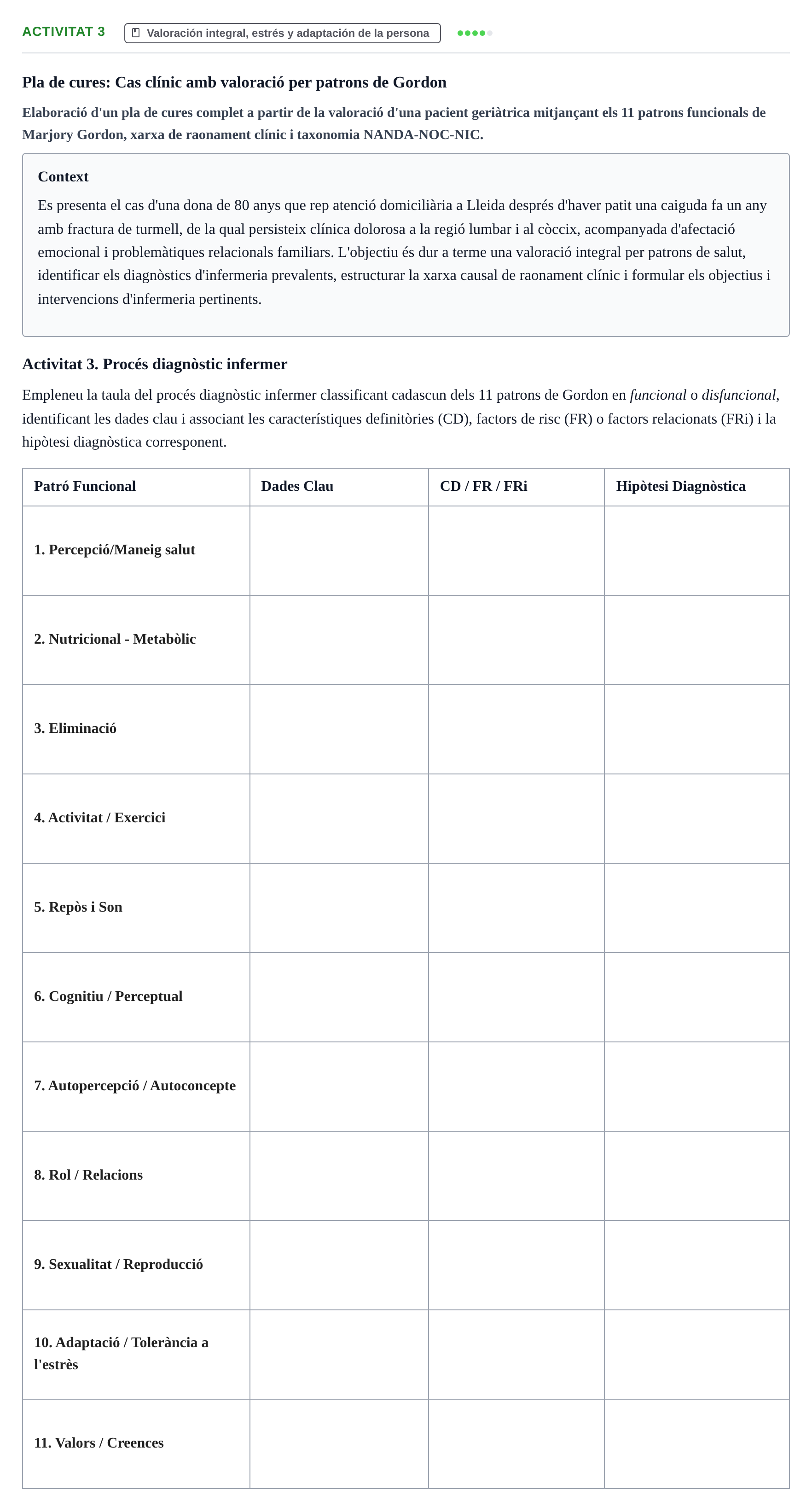 Enunciado: Activitat 3