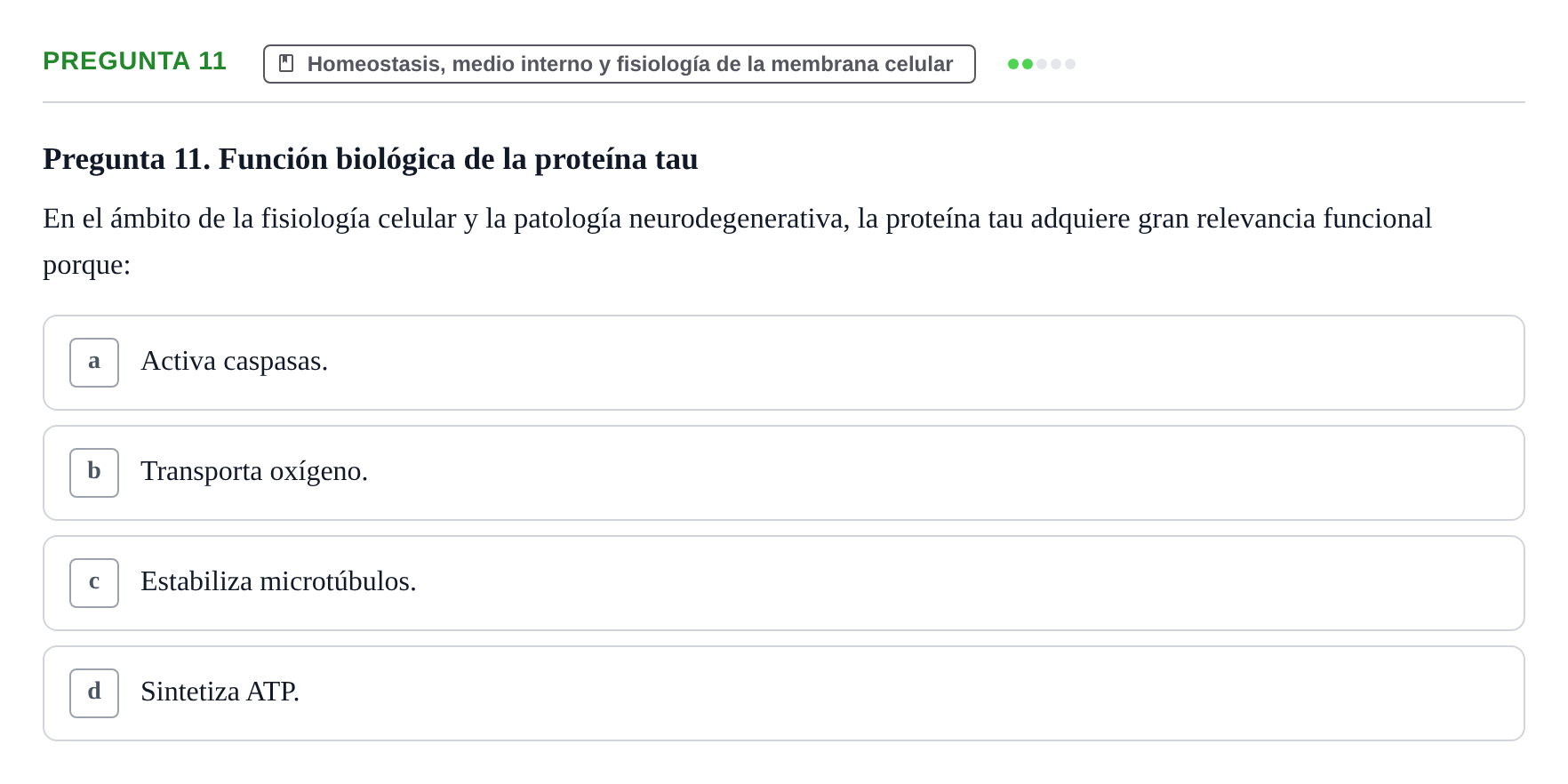 Enunciado: Pregunta 11