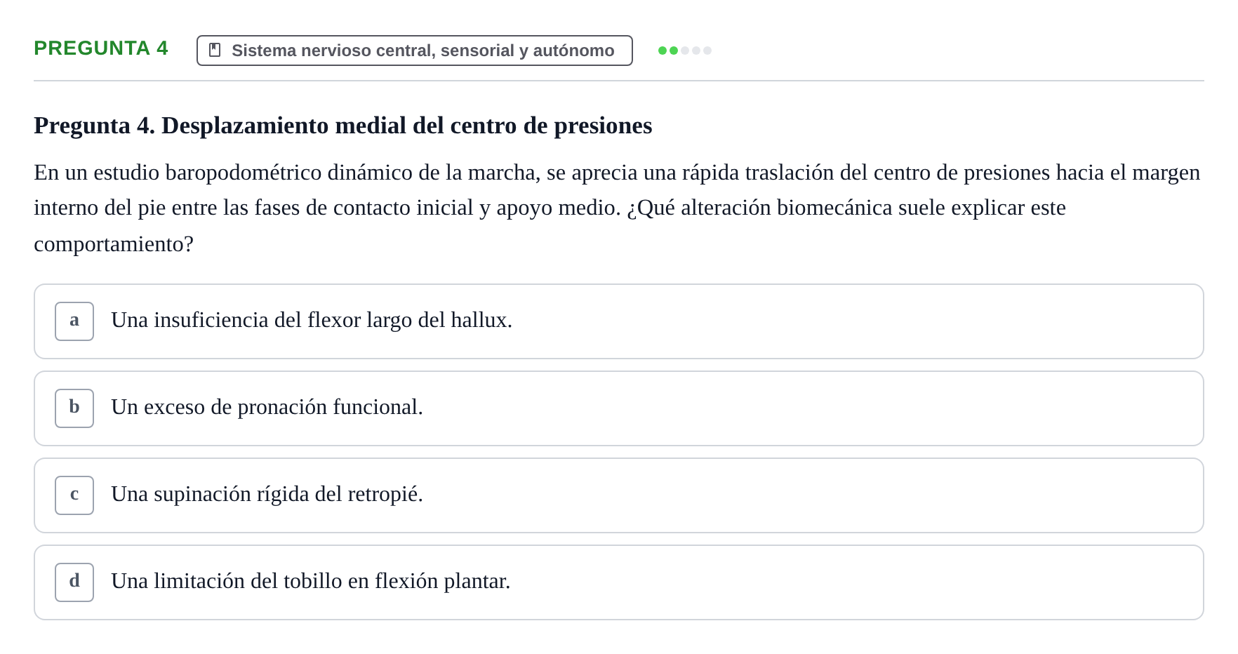 Enunciado: Pregunta 4