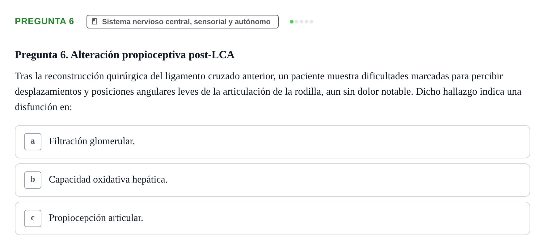 Enunciado: Pregunta 6