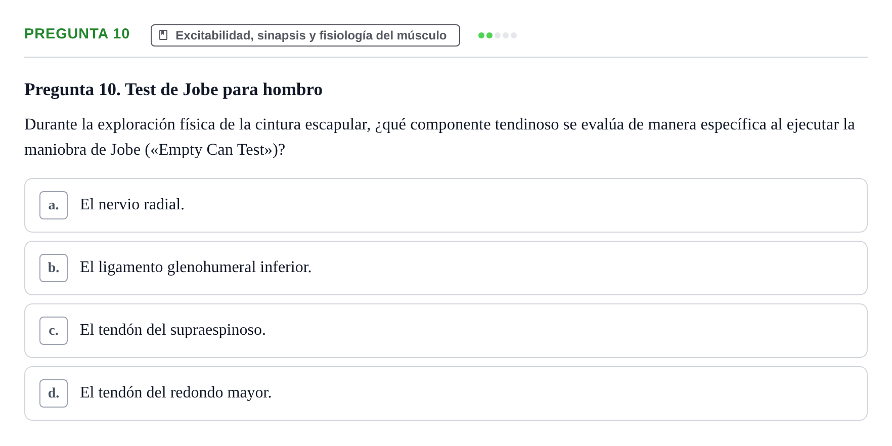 Enunciado: Pregunta 10