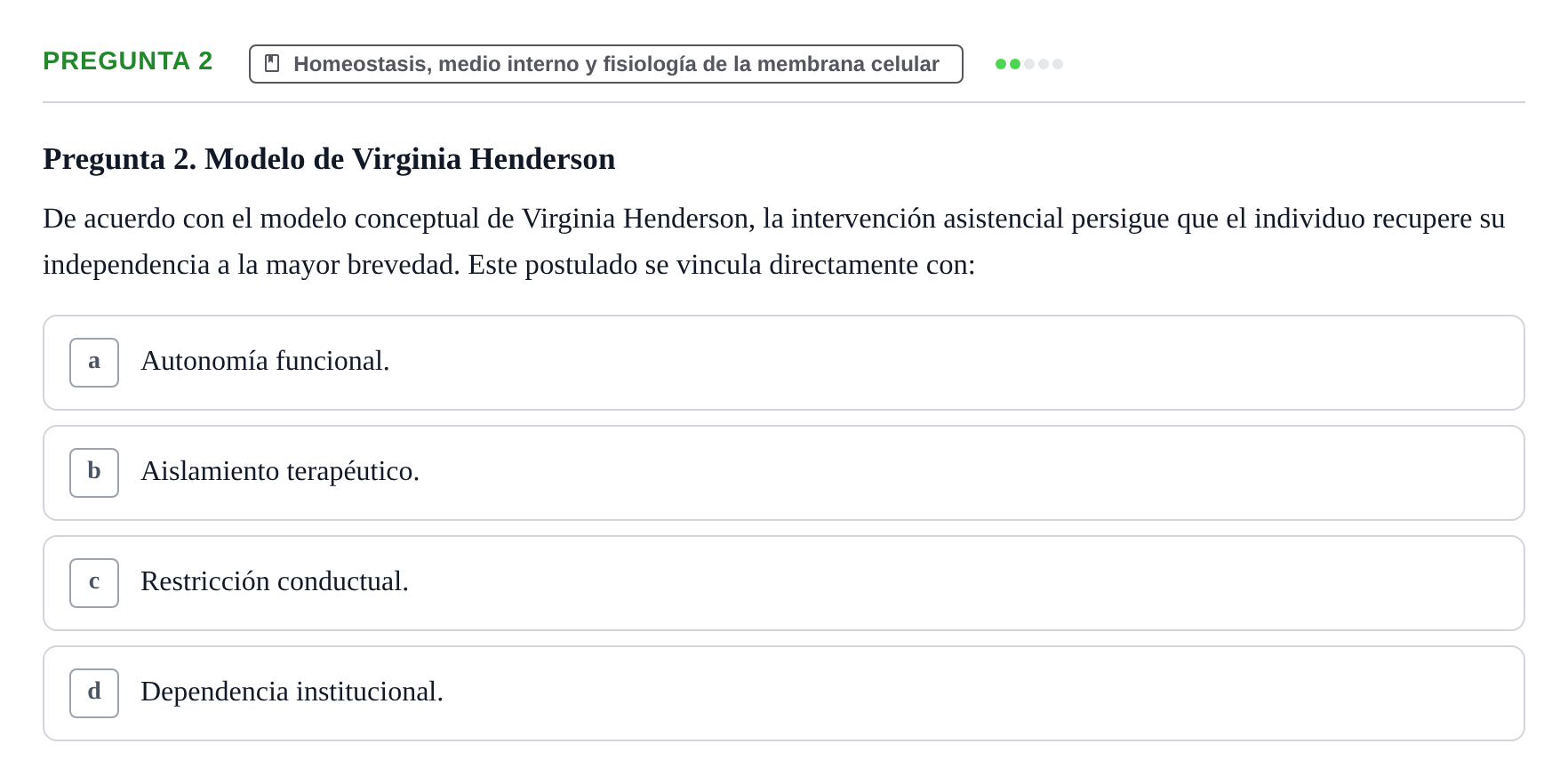 Enunciado: Pregunta 2