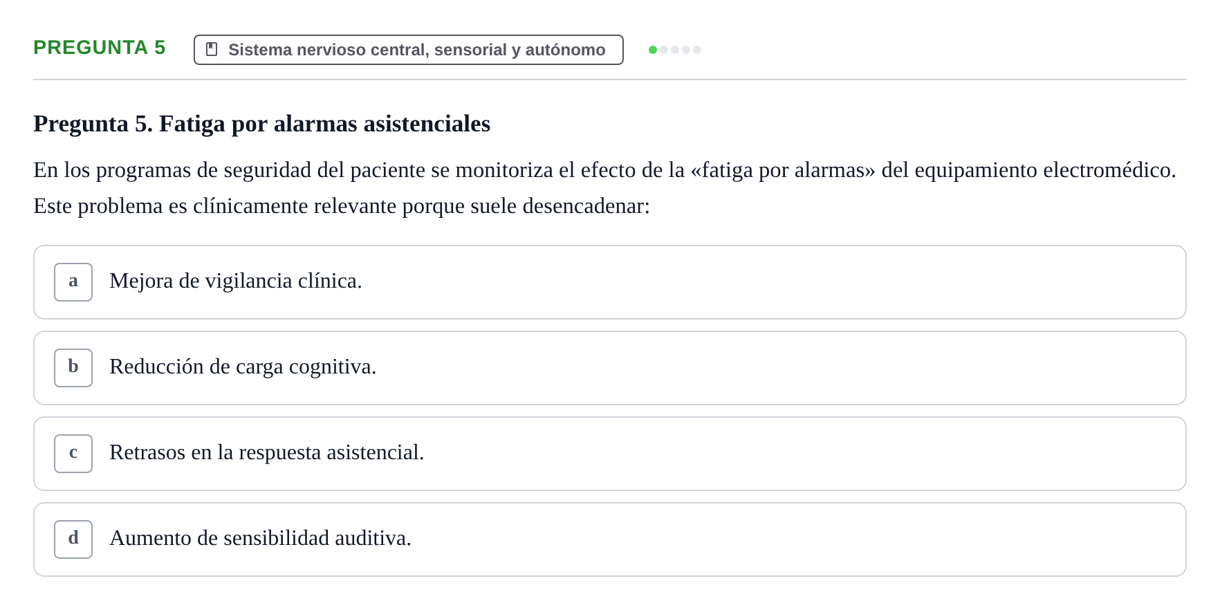 Enunciado: Pregunta 5