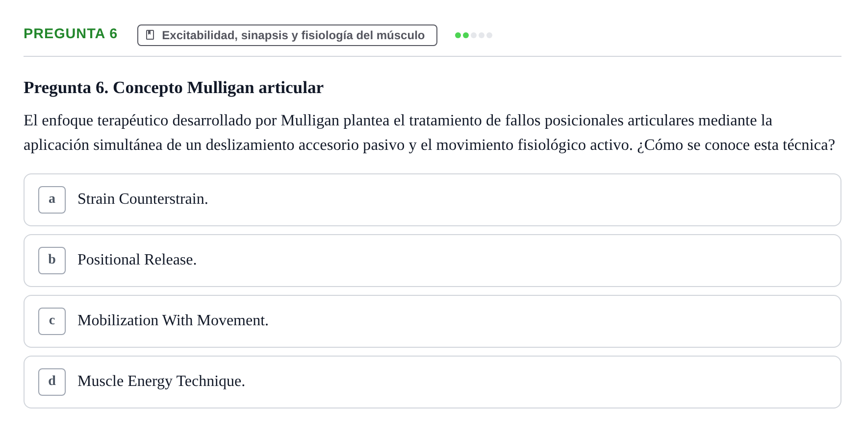 Enunciado: Pregunta 6