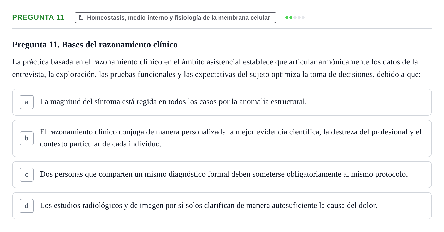 Enunciado: Pregunta 11