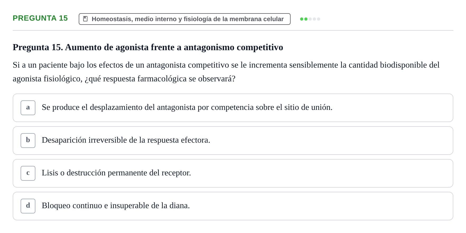 Enunciado: Pregunta 15