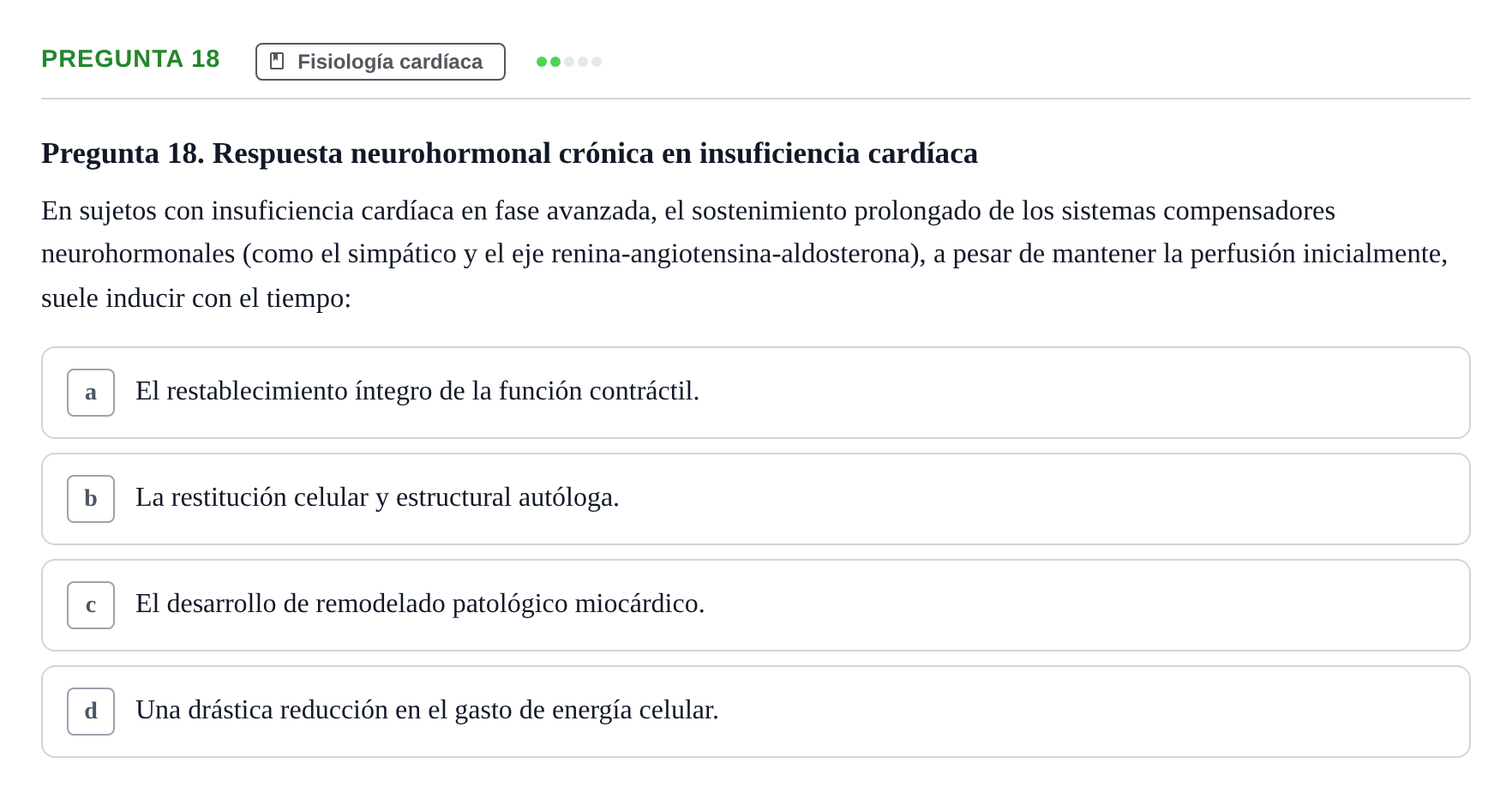 Enunciado: Pregunta 18