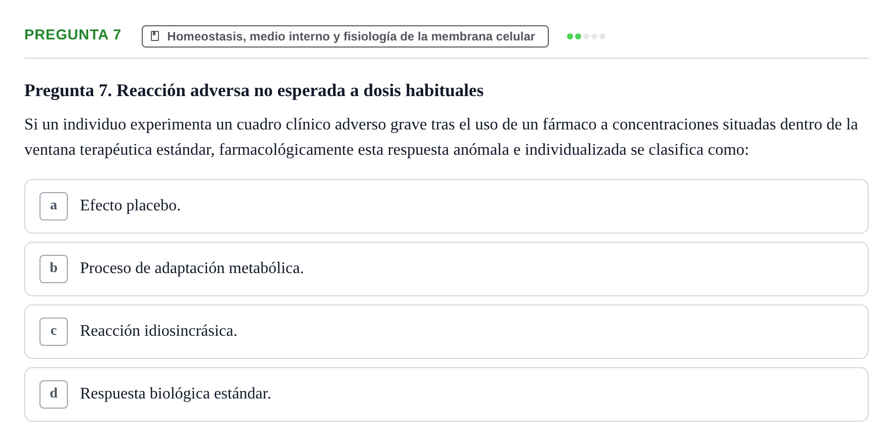 Enunciado: Pregunta 7