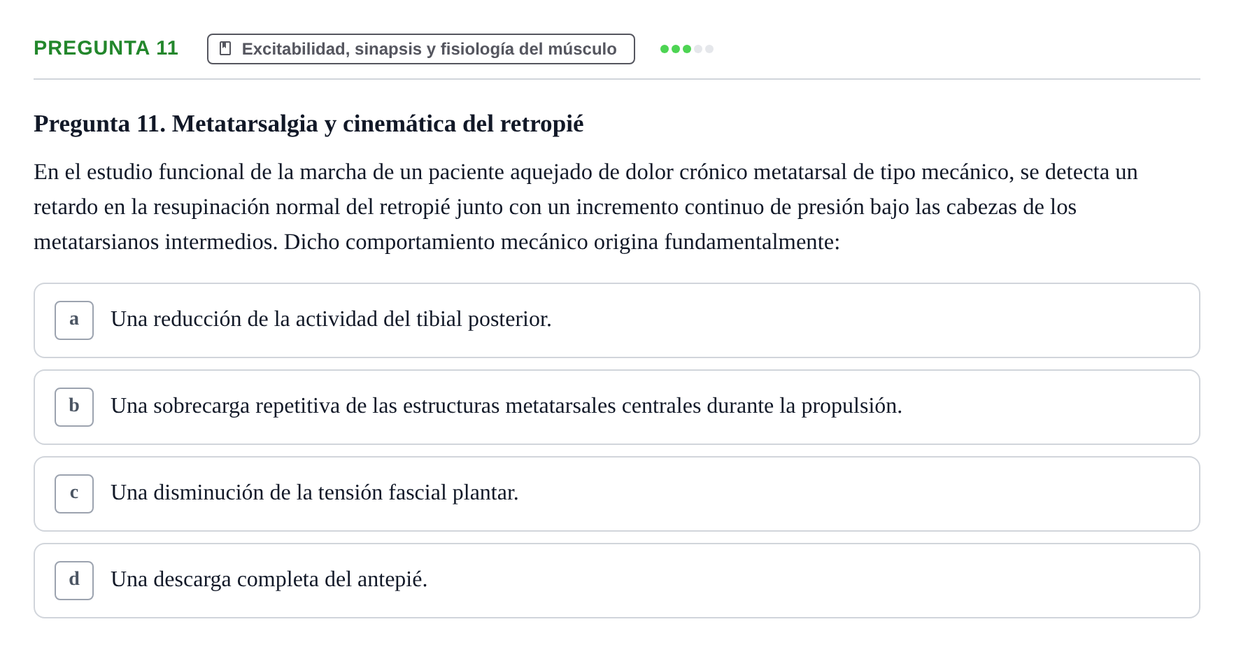 Enunciado: Pregunta 11