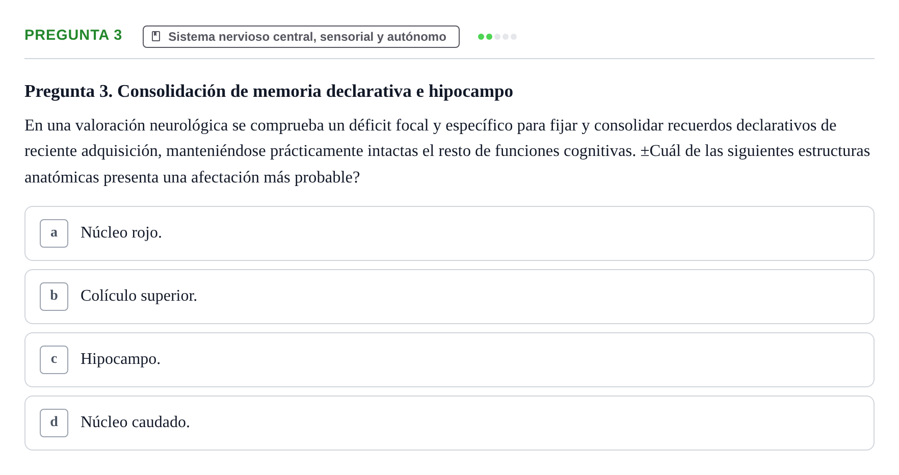 Enunciado: Pregunta 3