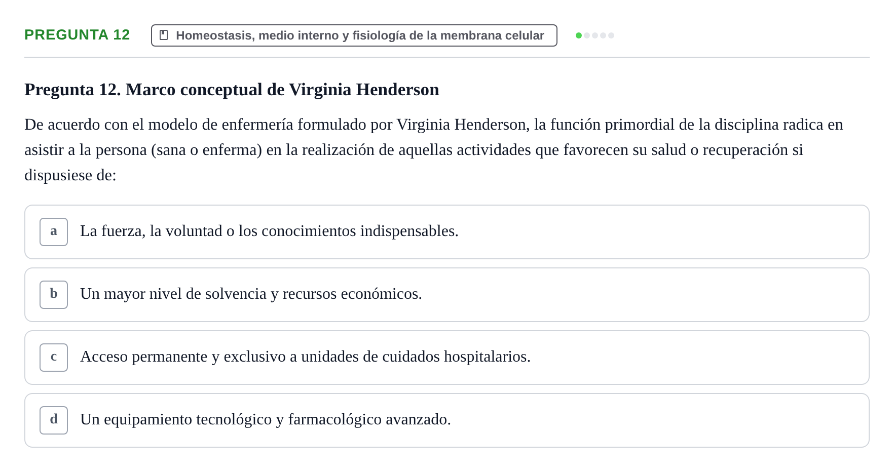 Enunciado: Pregunta 12
