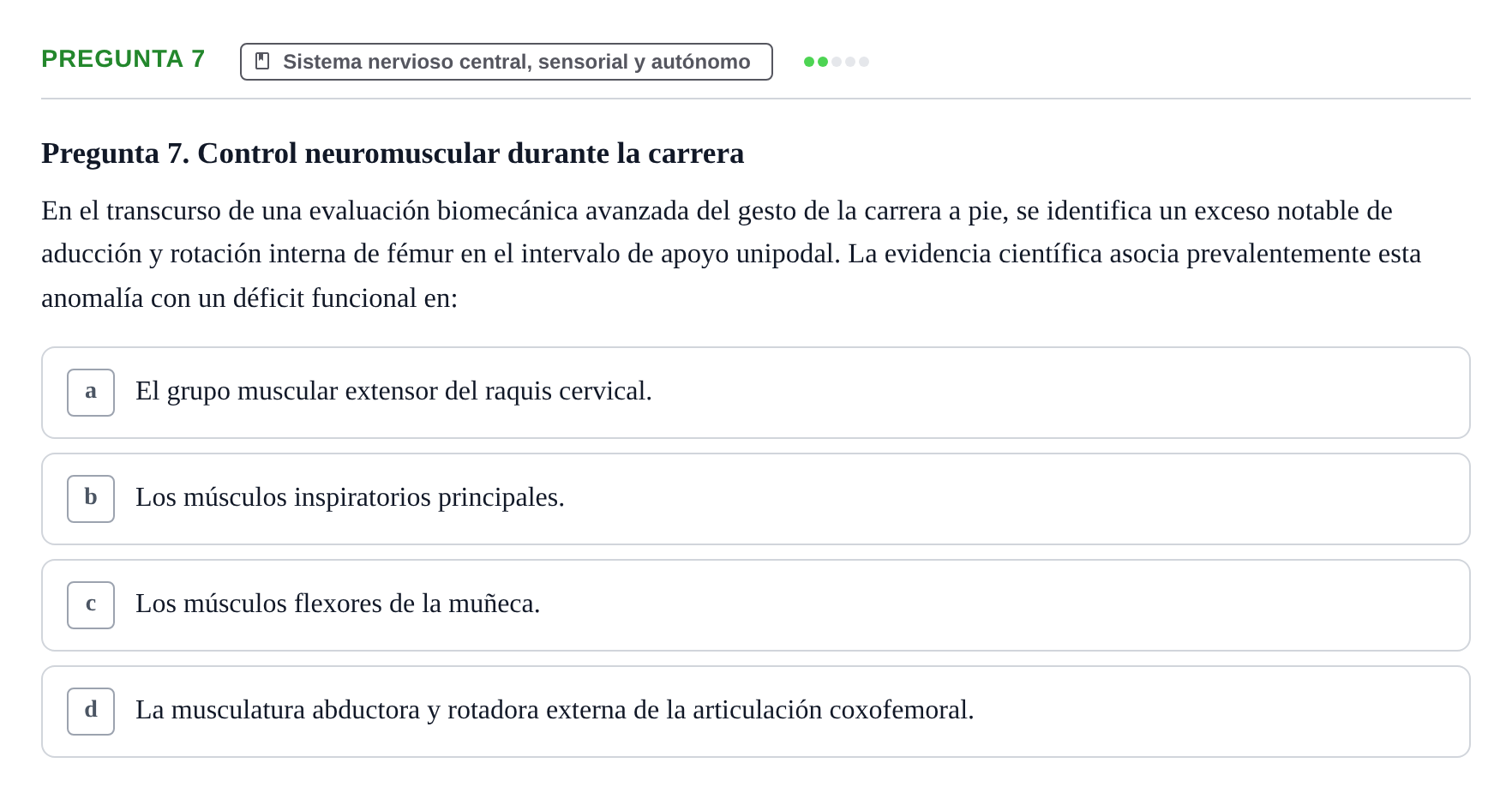 Enunciado: Pregunta 7
