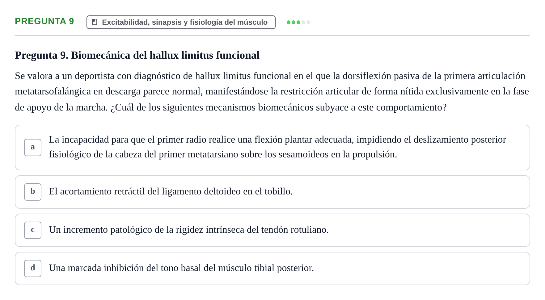 Enunciado: Pregunta 9