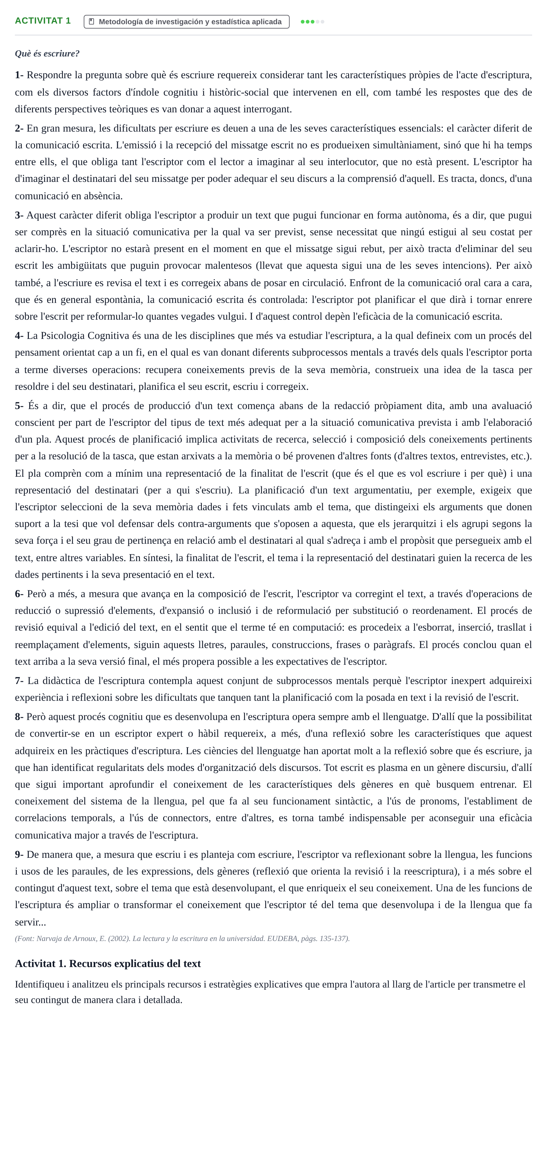 Enunciado: Activitat 1
