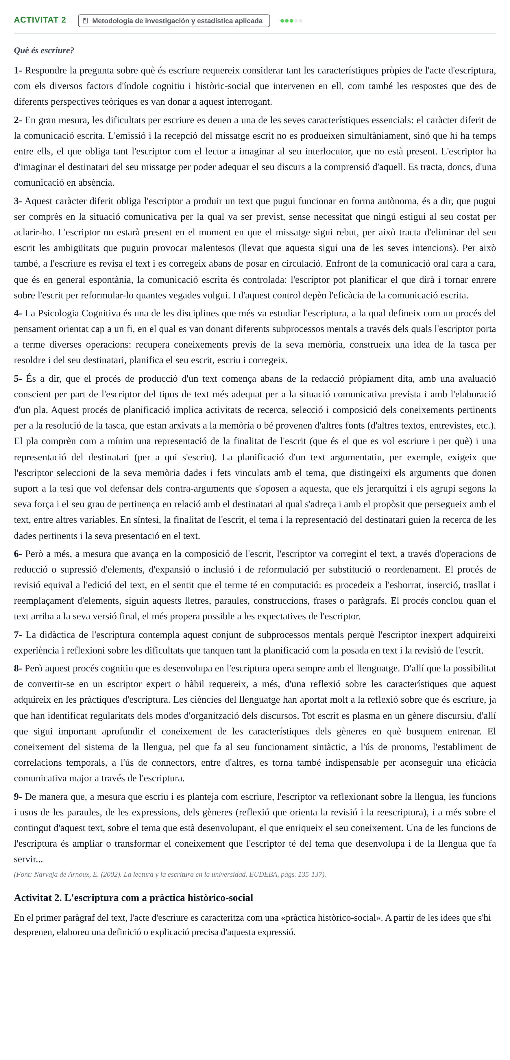 Enunciado: Activitat 2