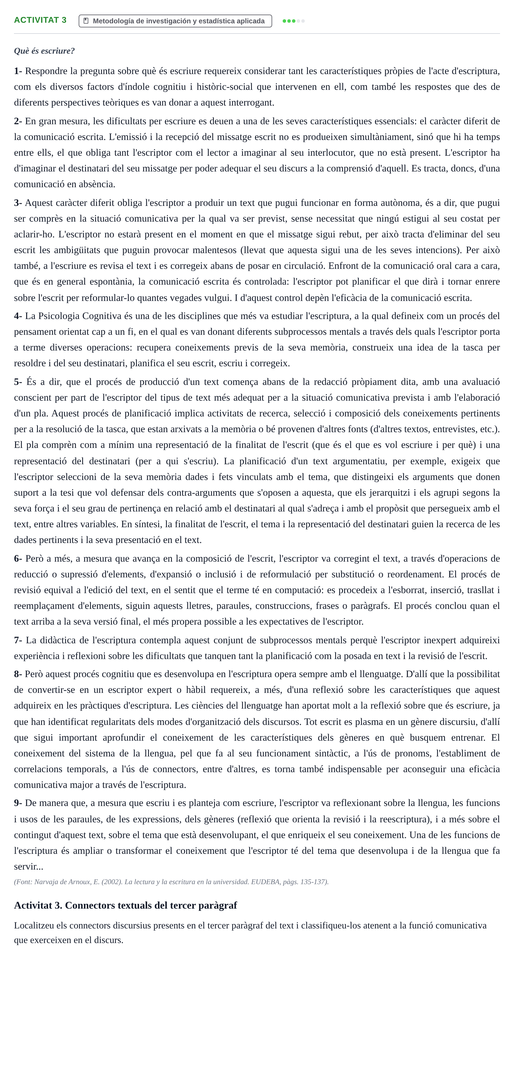 Enunciado: Activitat 3