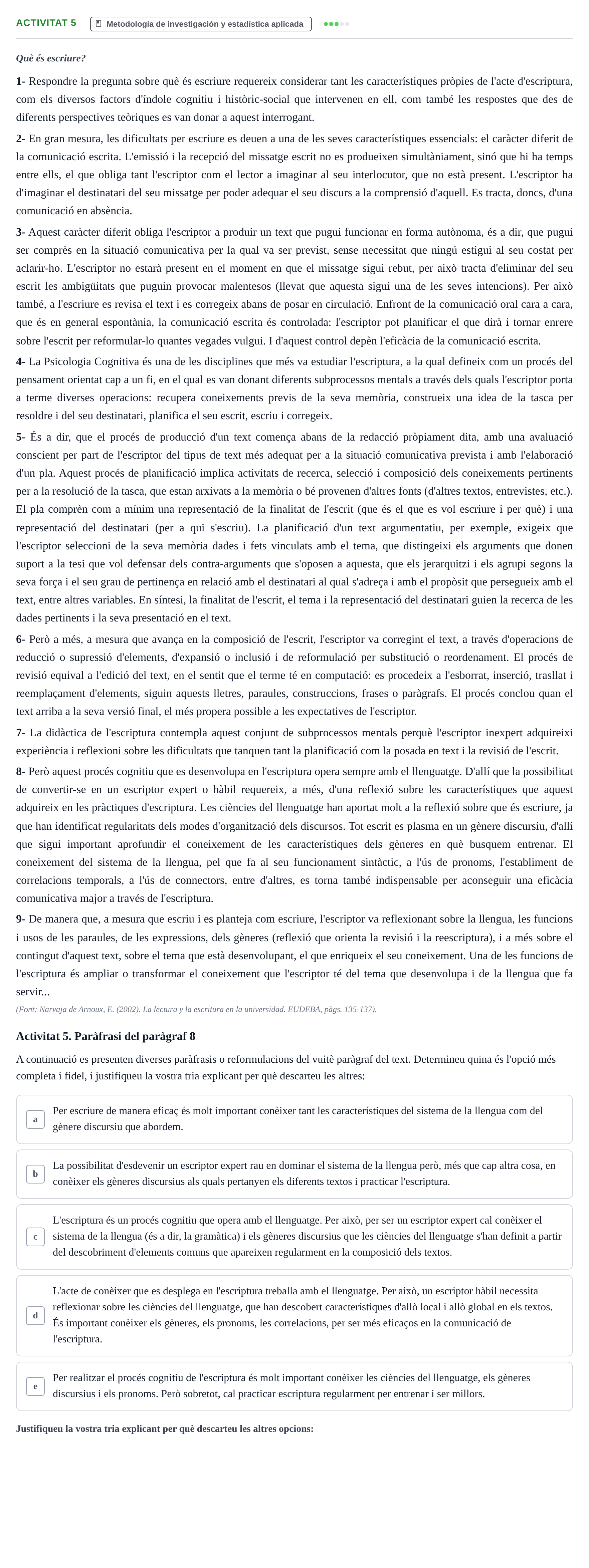 Enunciado: Activitat 5