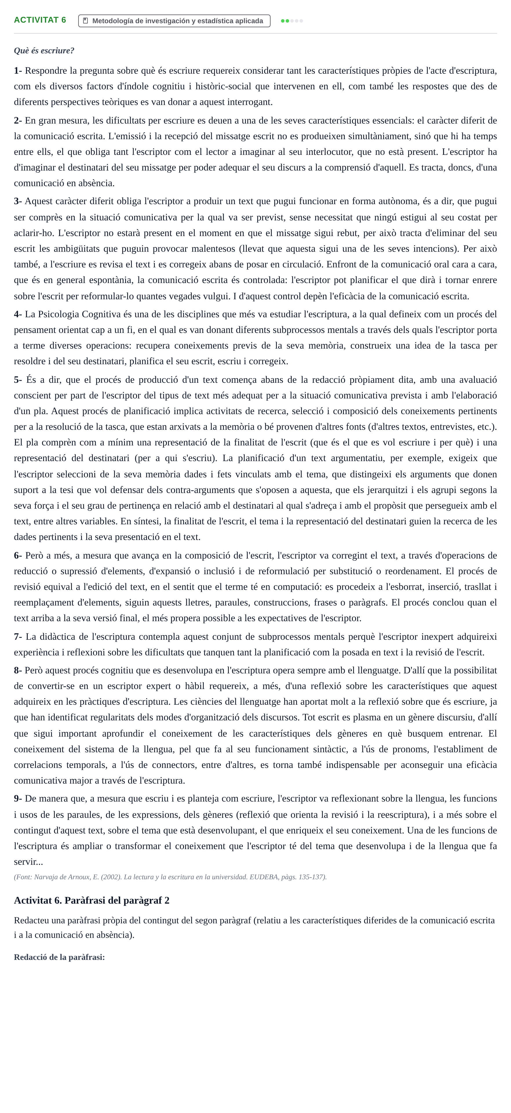 Enunciado: Activitat 6