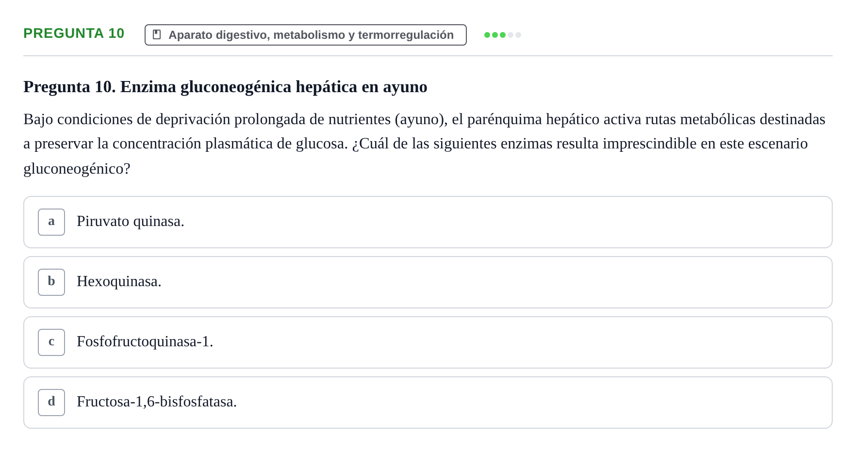 Enunciado: Pregunta 10