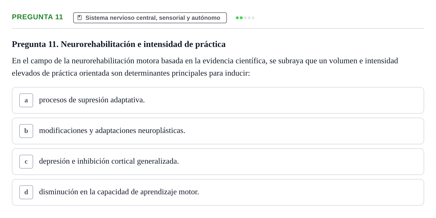 Enunciado: Pregunta 11