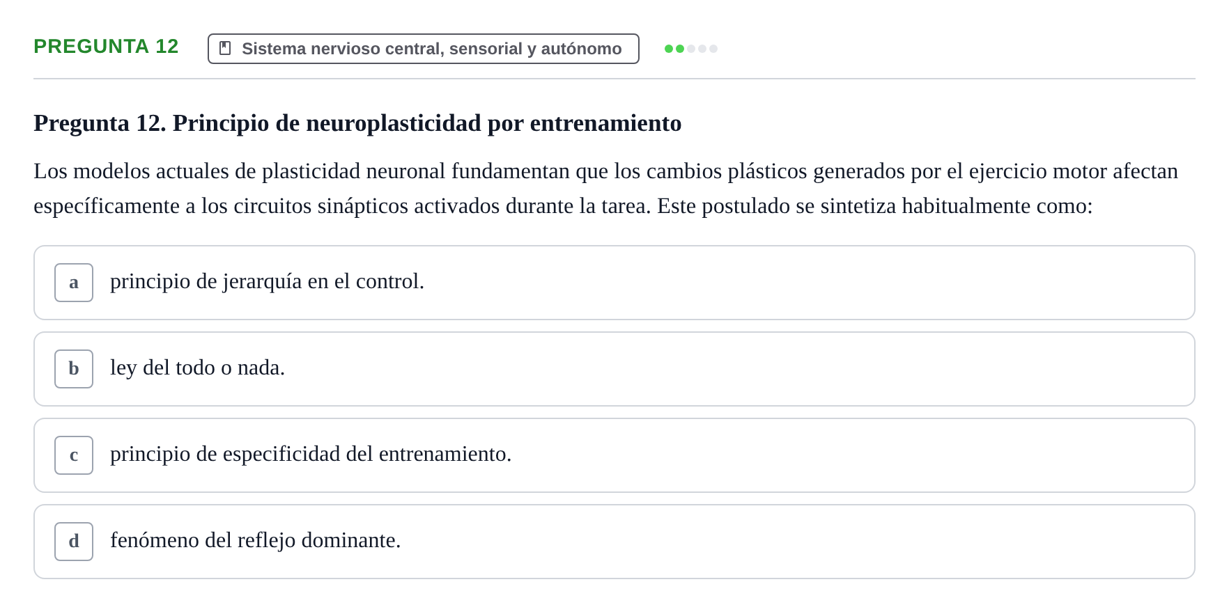 Enunciado: Pregunta 12