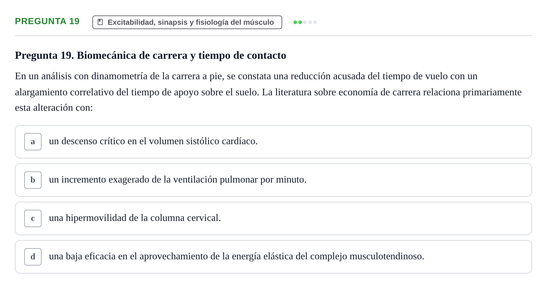Enunciado: Pregunta 19