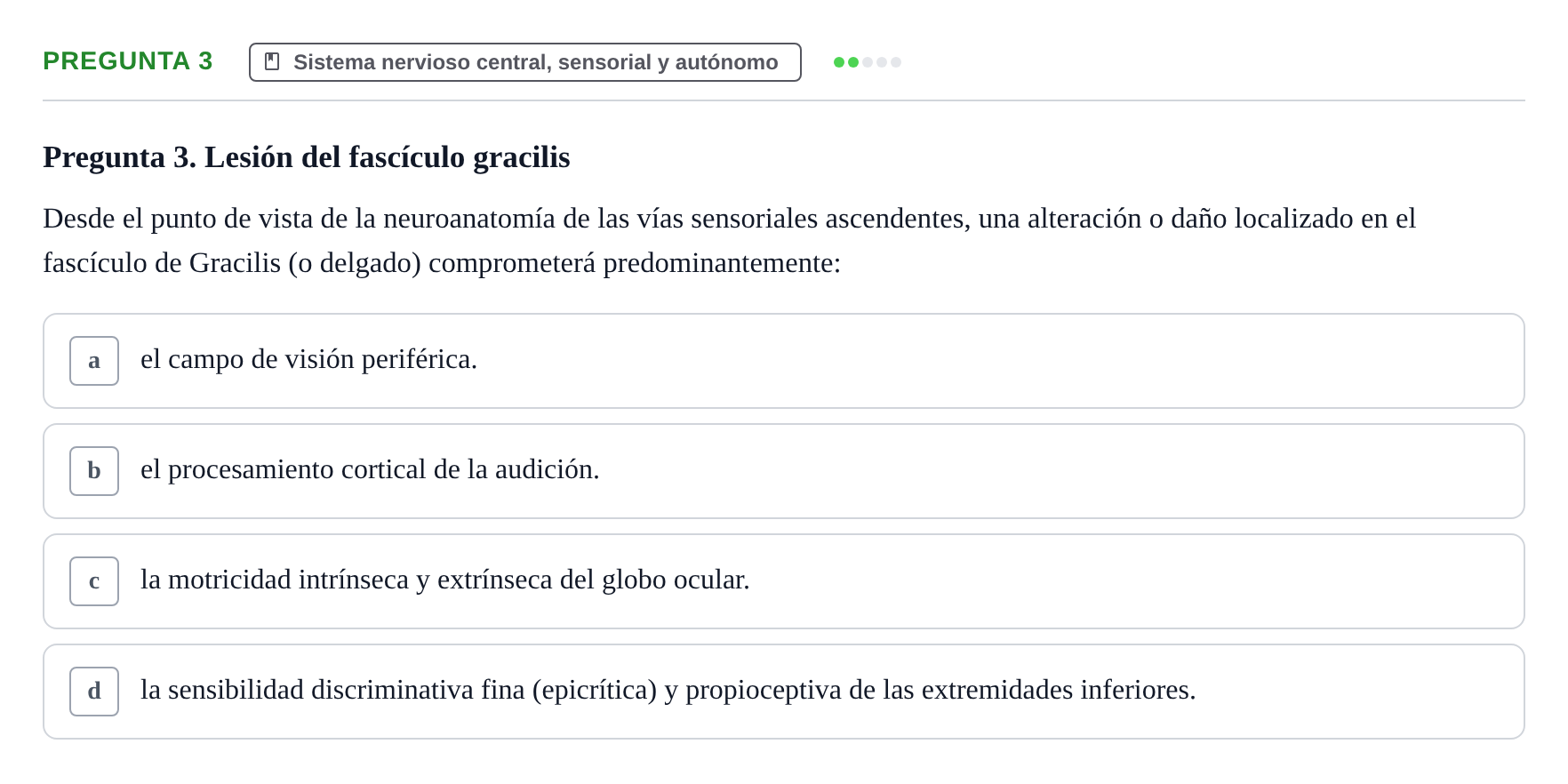 Enunciado: Pregunta 3