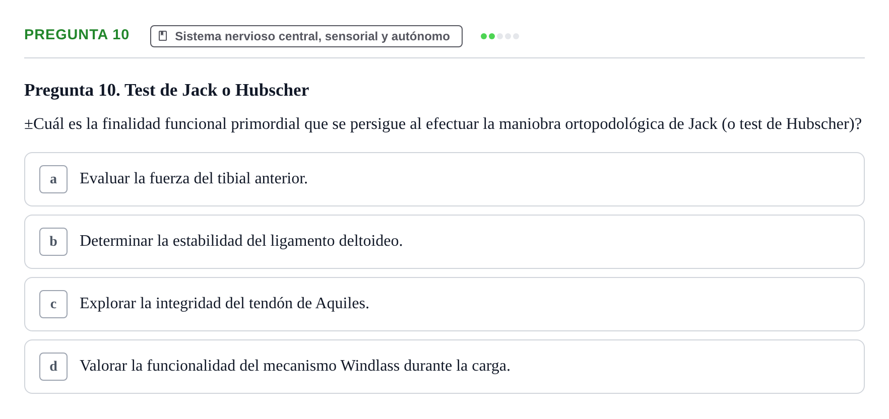 Enunciado: Pregunta 10
