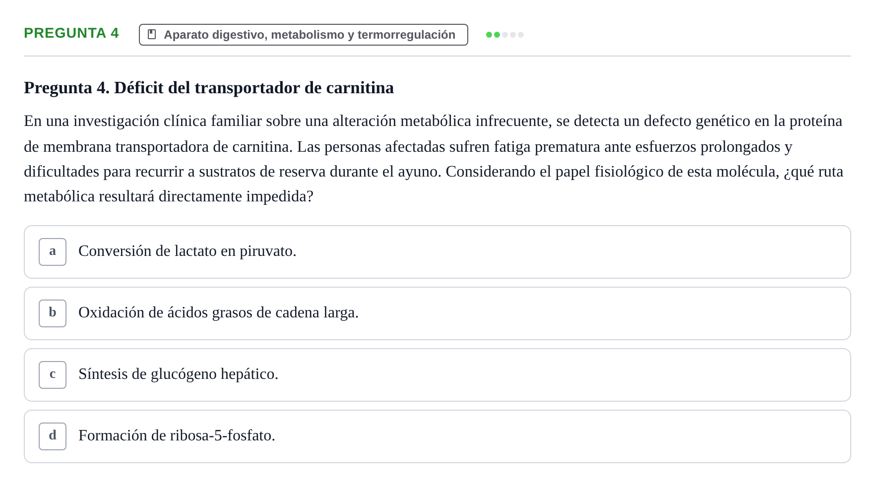 Enunciado: Pregunta 4