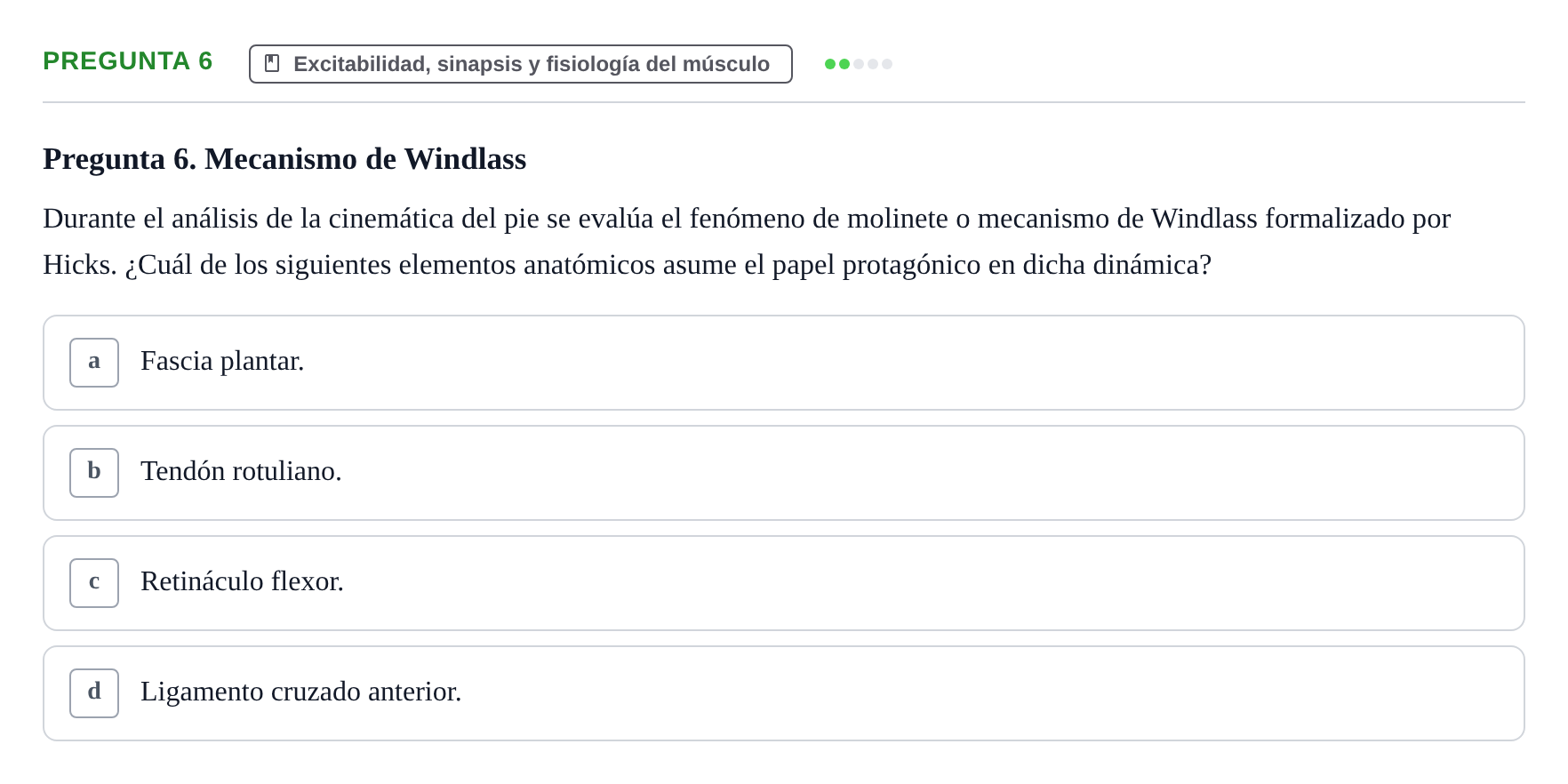 Enunciado: Pregunta 6