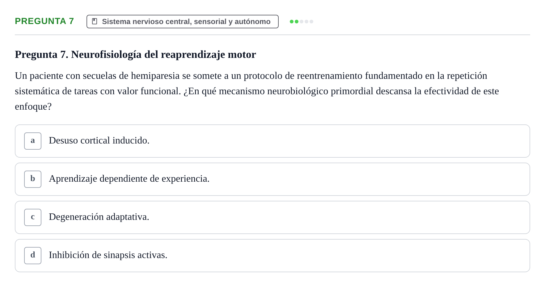 Enunciado: Pregunta 7