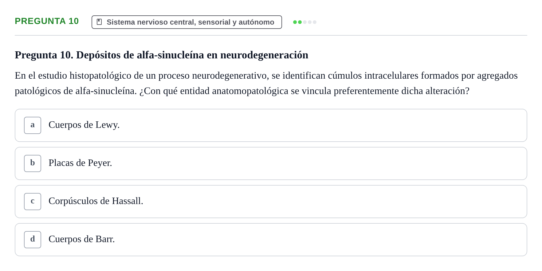 Enunciado: Pregunta 10