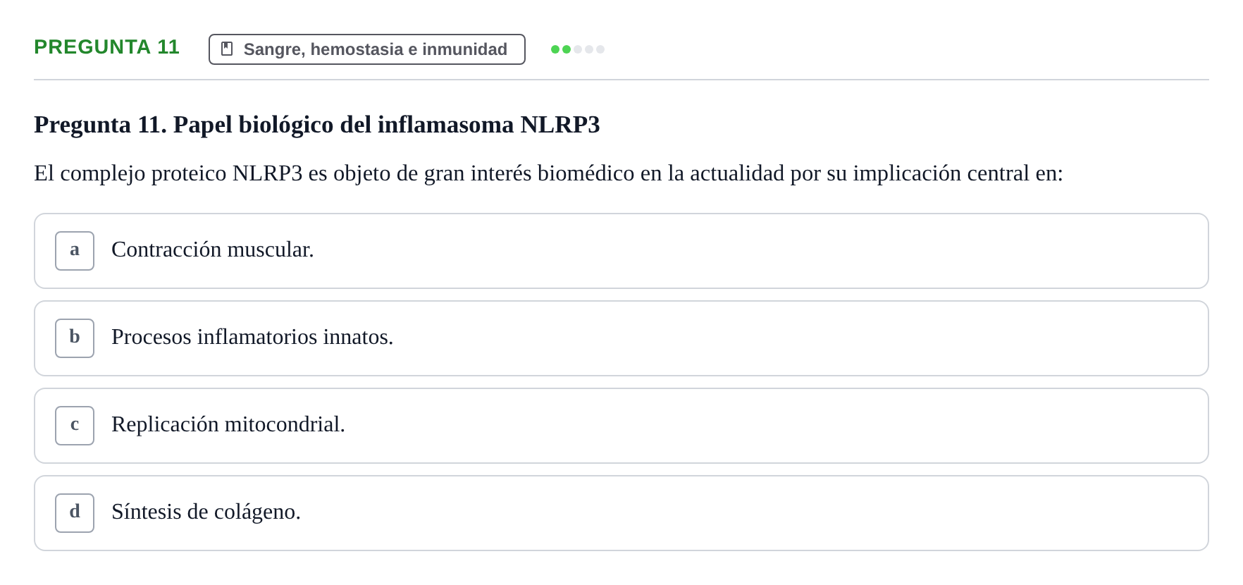 Enunciado: Pregunta 11