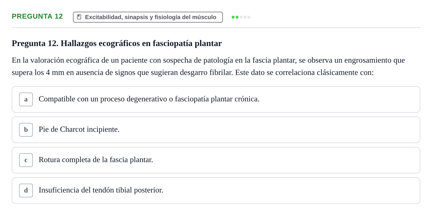 Enunciado: Pregunta 12