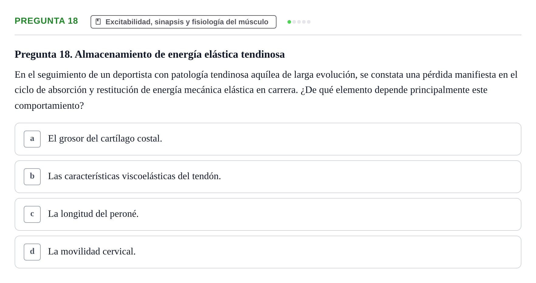 Enunciado: Pregunta 18