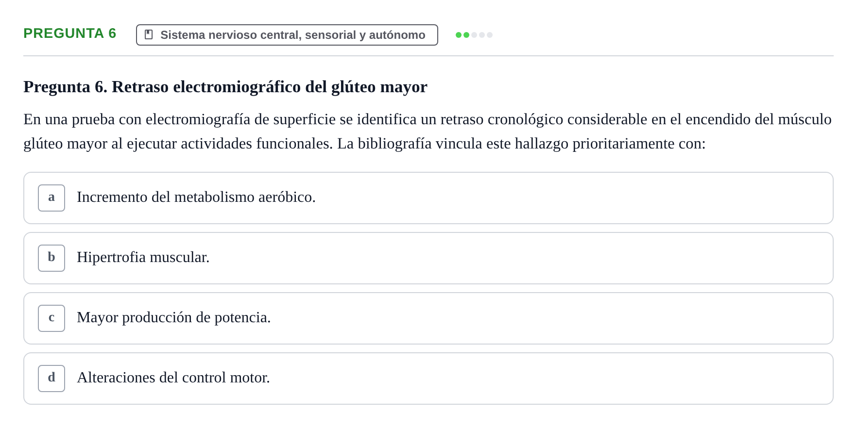 Enunciado: Pregunta 6