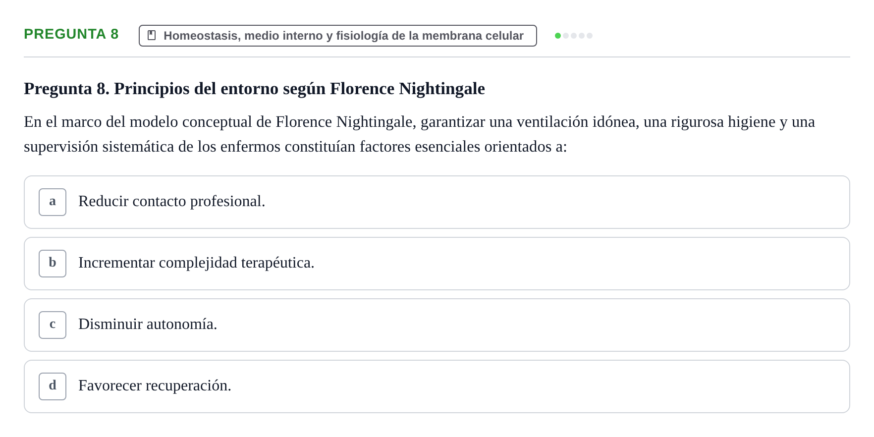 Enunciado: Pregunta 8