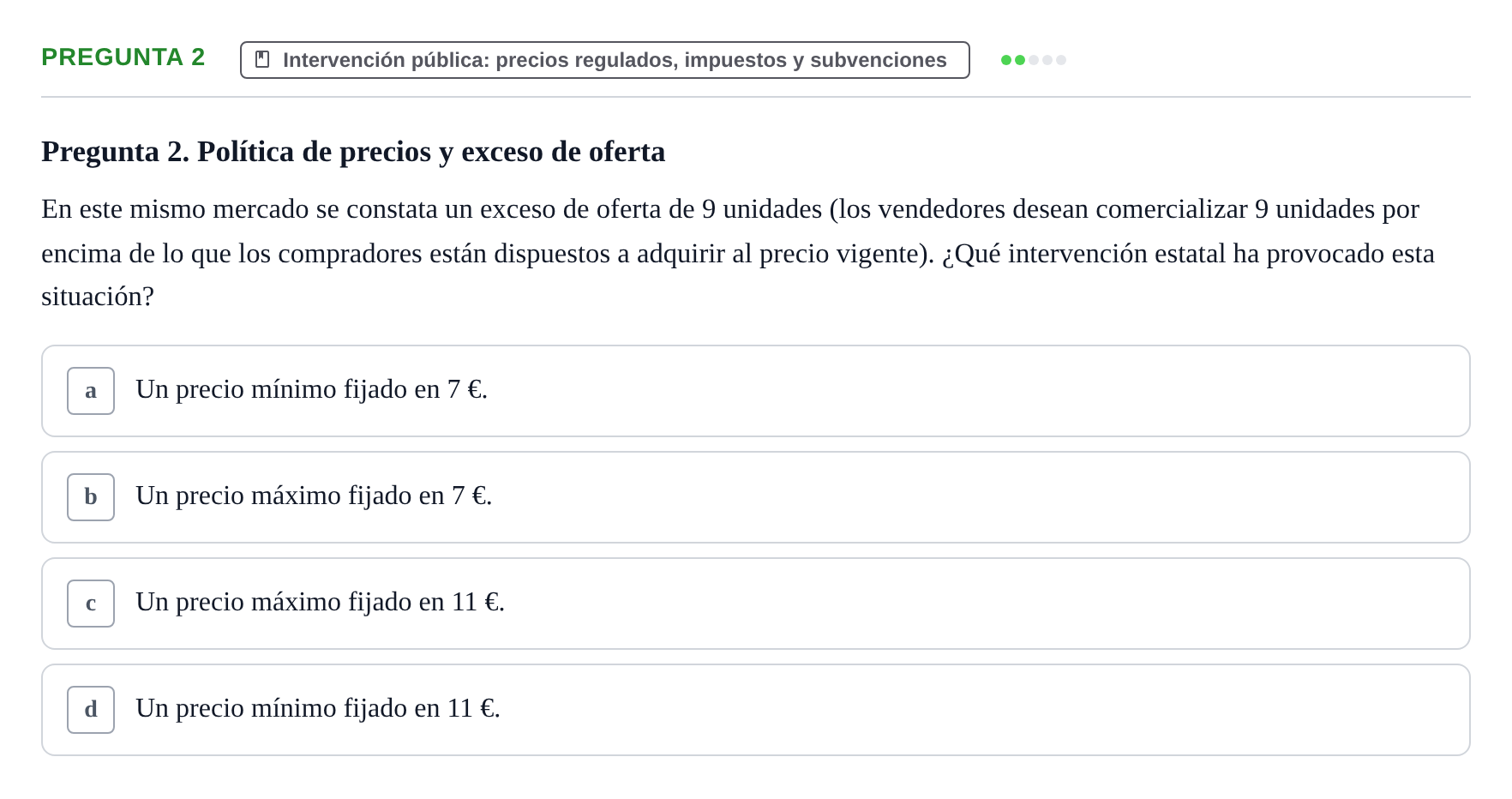 Enunciado: Pregunta 2 · 6 Introducció a la Microeconomia UPF 2018