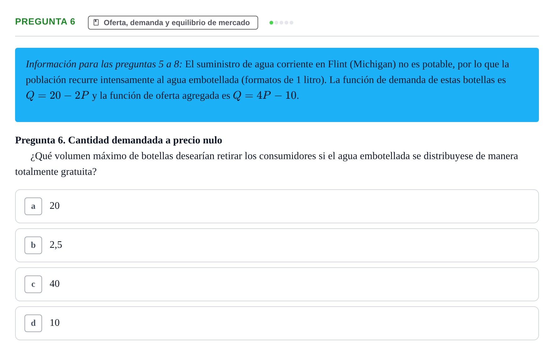 Enunciado: Pregunta 6 · 6 Introducció a la Microeconomia UPF 2018