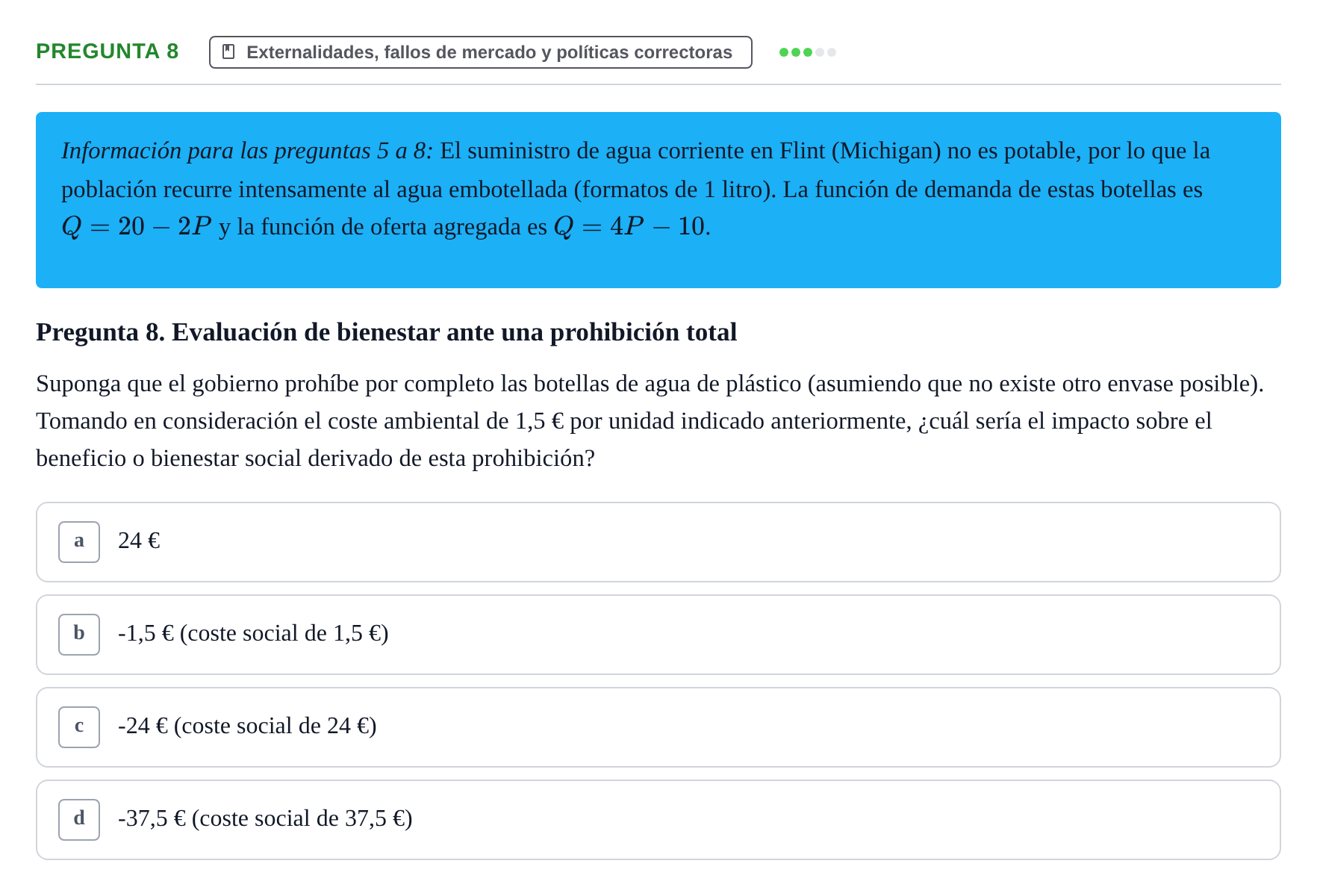 Enunciado: Pregunta 8 · 6 Introducció a la Microeconomia UPF 2018