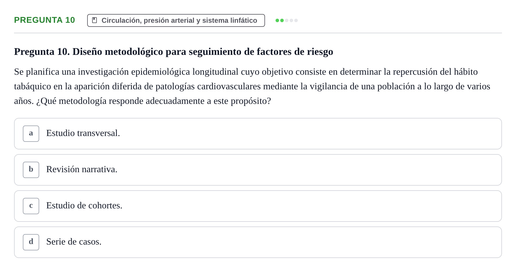 Enunciado: Pregunta 10