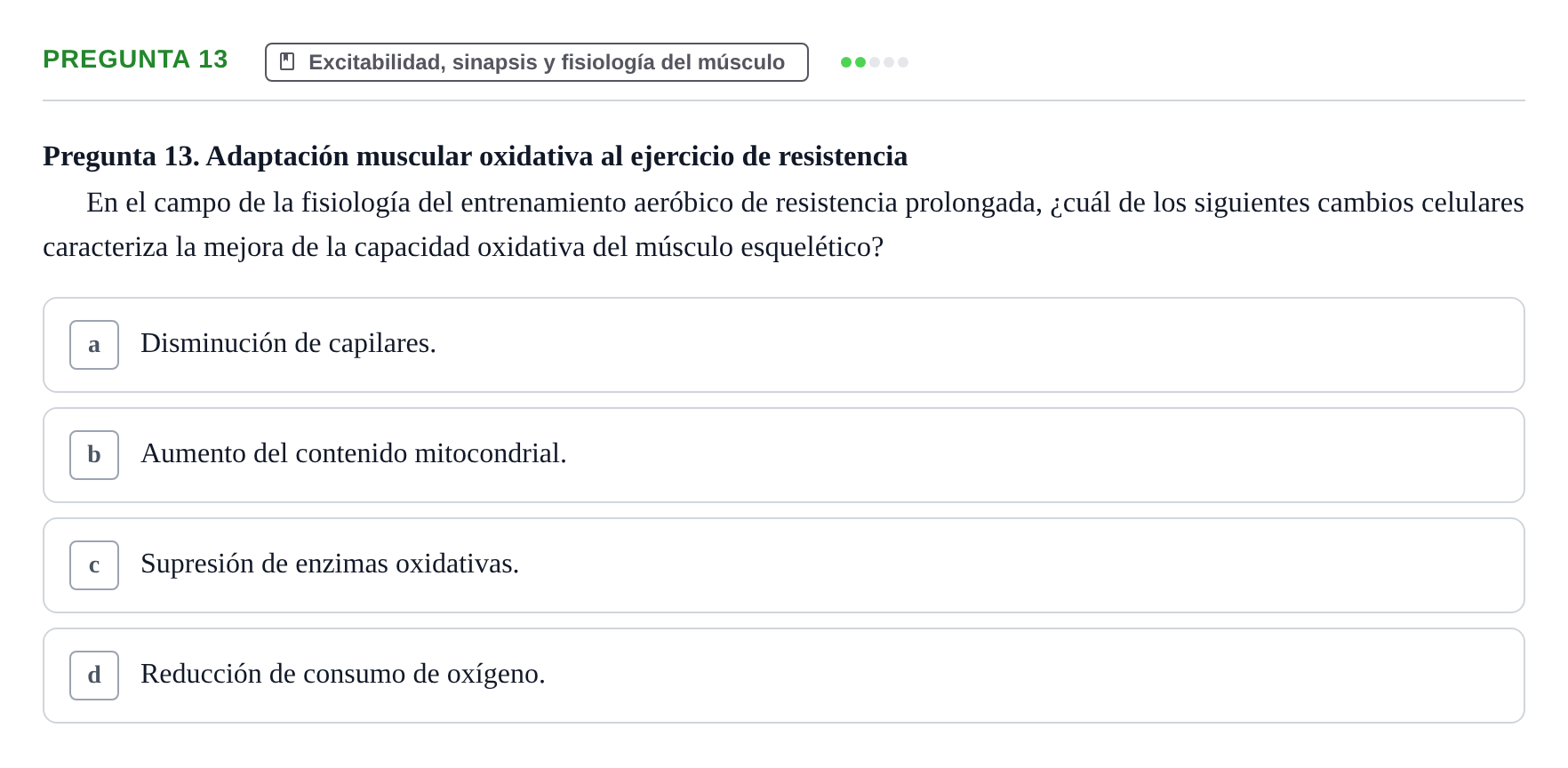 Enunciado: Pregunta 13
