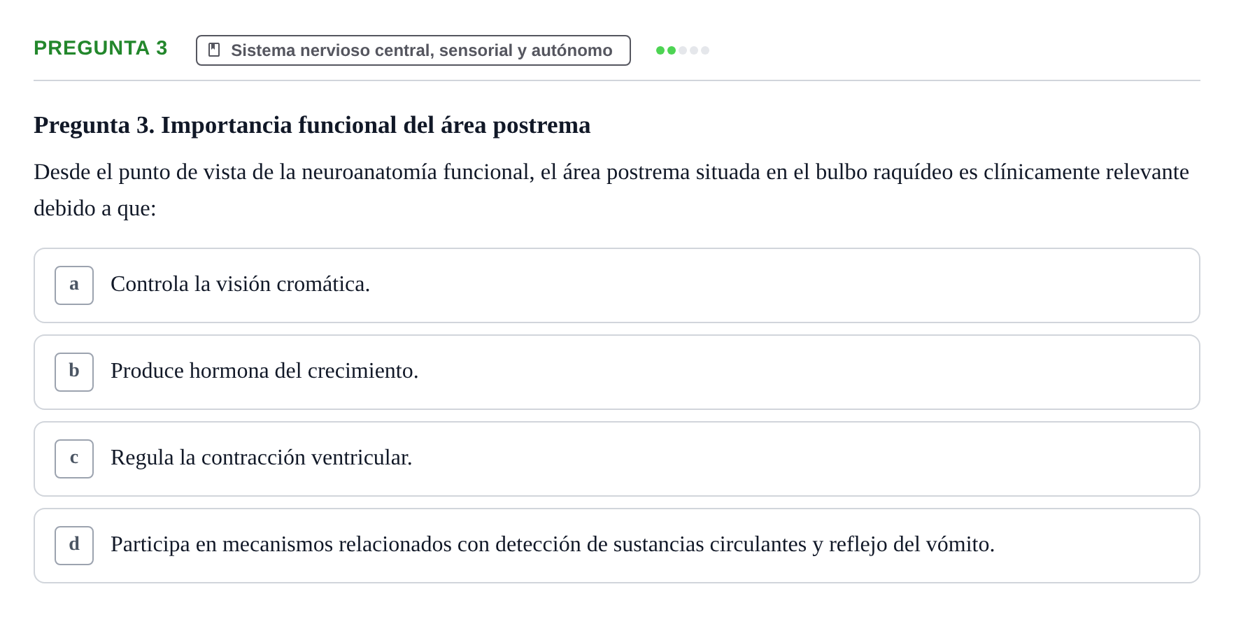 Enunciado: Pregunta 3