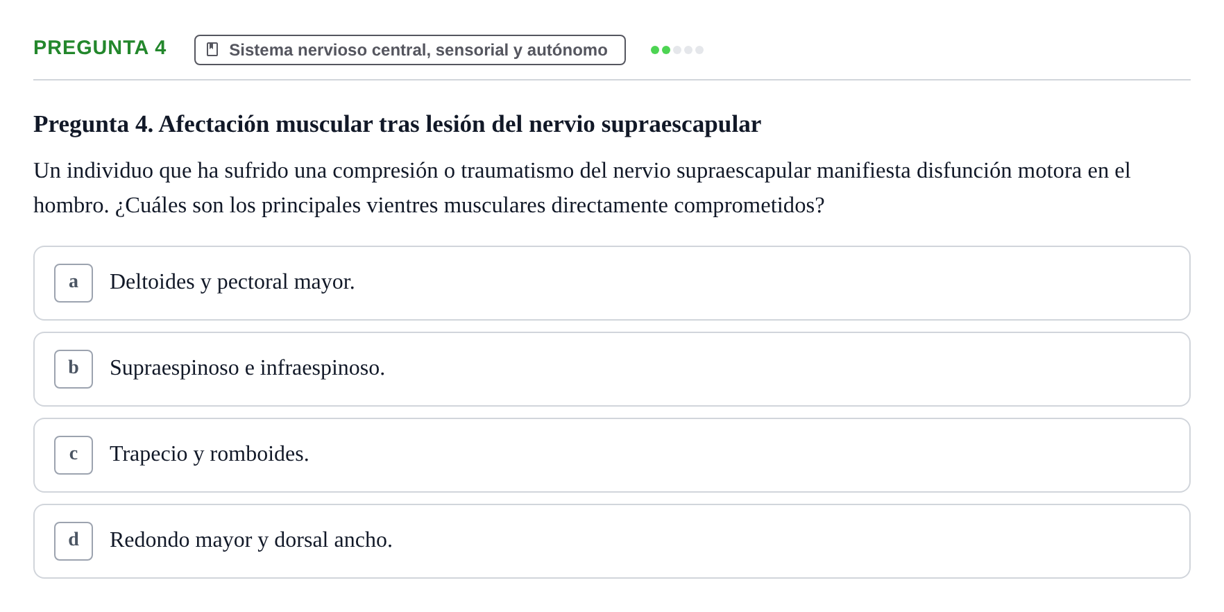 Enunciado: Pregunta 4