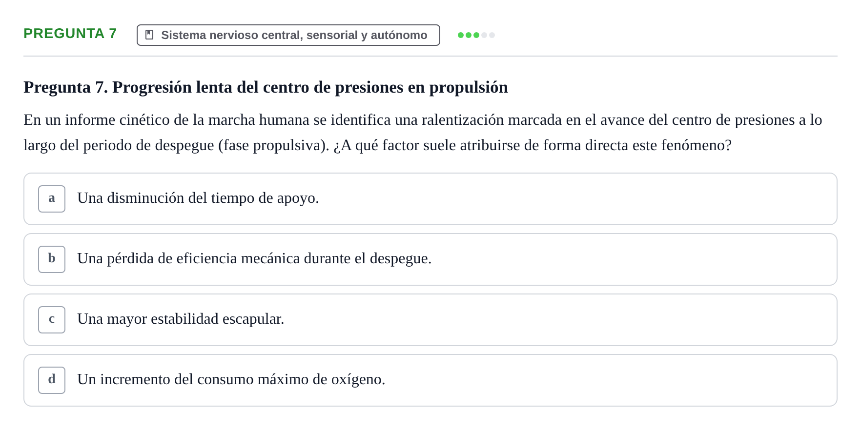 Enunciado: Pregunta 7